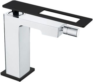 Смеситель для биде Boheme Q хром/чёрный 146-CRB